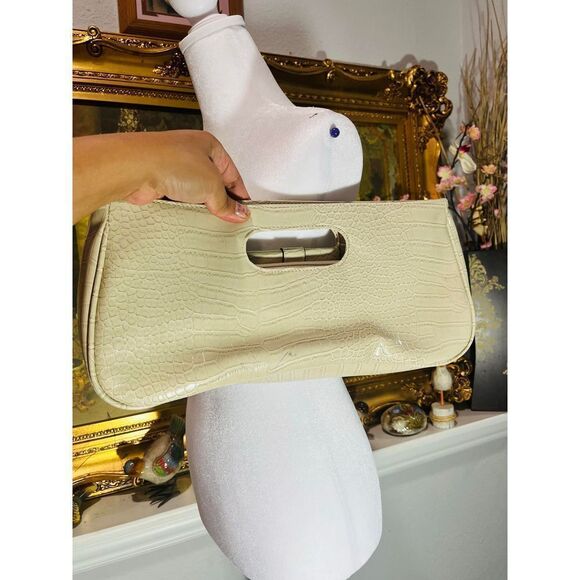 Apt 9 cream croc handbag - Picture 5 of 6